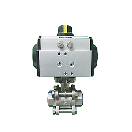 Pneumatic 3PC Ball Valve